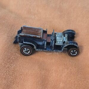VTG Hot Wheels Paddy Wagon Blue Diecast Model Car 1969 Redline Hong Kong No Roof